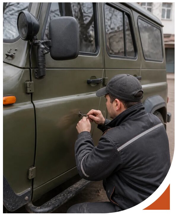 Профессиональное вскрытие автомобиля УАЗ без повреждений в Орле